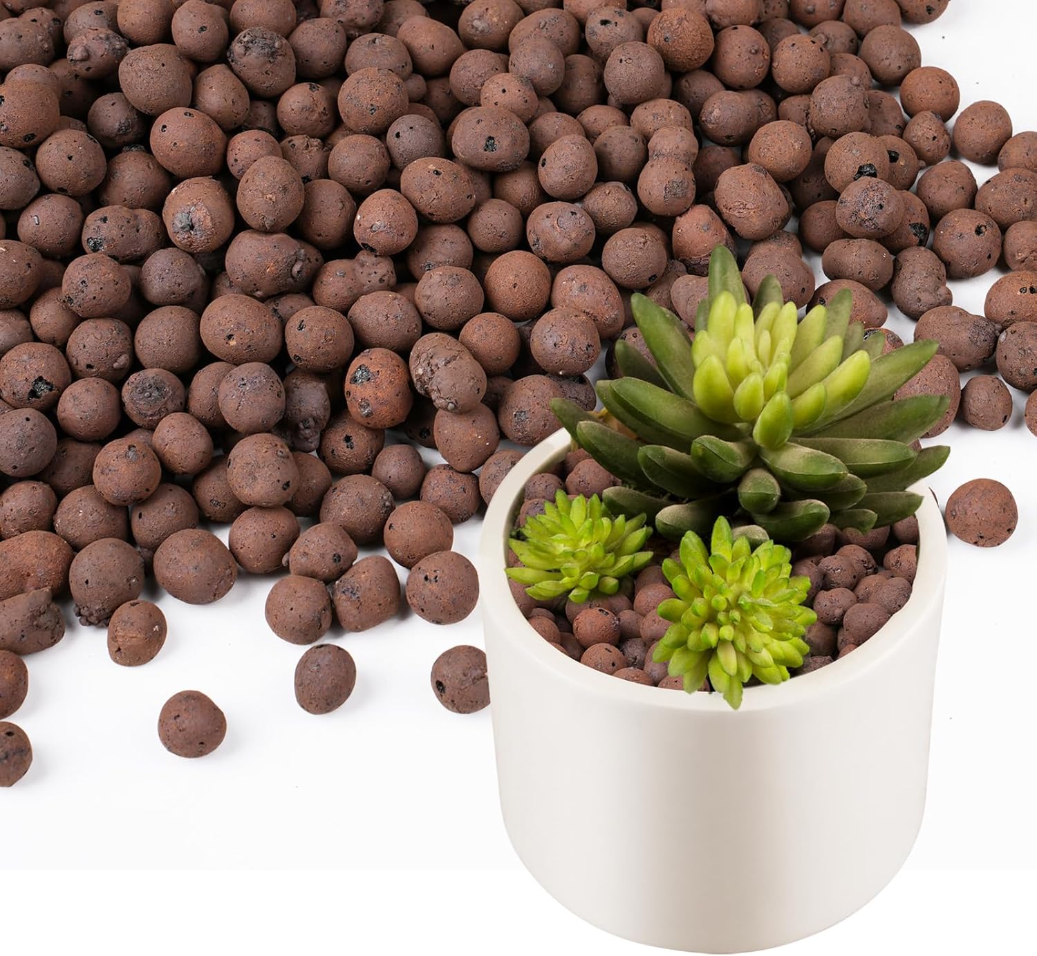 Clay Pebble Growing - 식물용 100/200G 점토 자갈, 식물 배수용